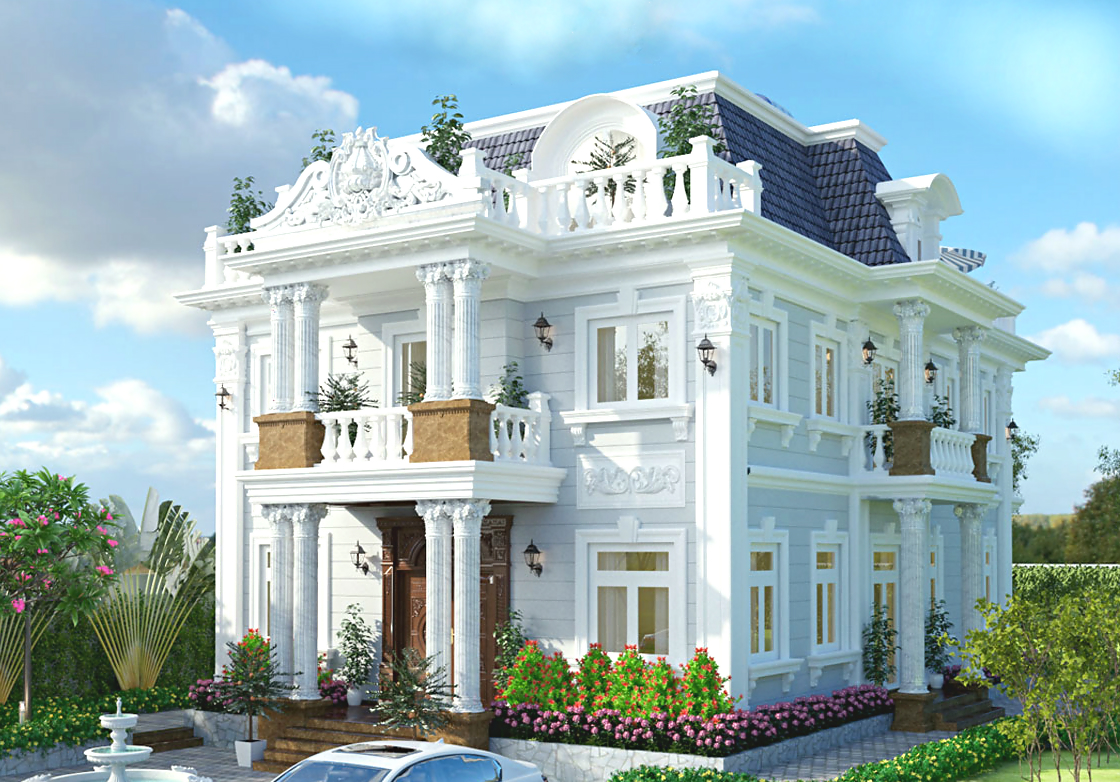 10 mẫu biệt thự cổ điển 3 tầng đẹp và sang trọng nhất Việt Nam