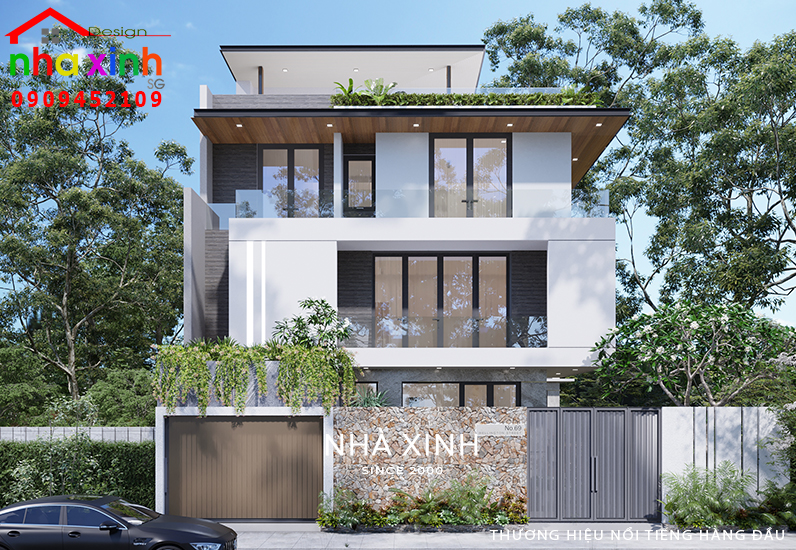 Kiến trúc nổi bật với những đường nét khỏe khoắn và phóng khoáng