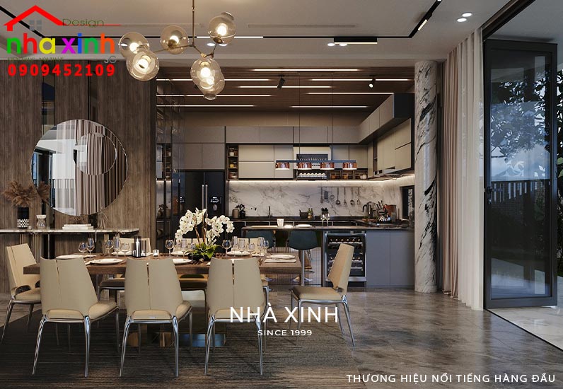 Mẫu phòng ăn biệt thự đẹp 