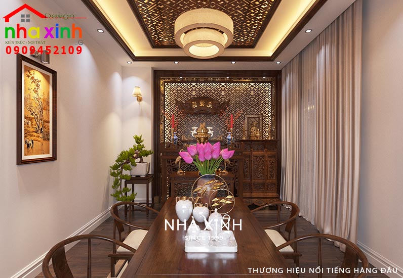 Thiết kế nội thất phòng thờ