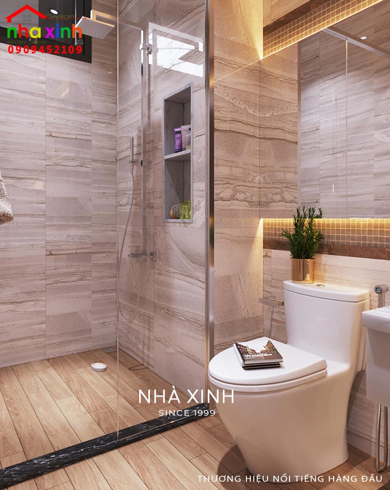 Phòng tắm sang trọng, thoải mái