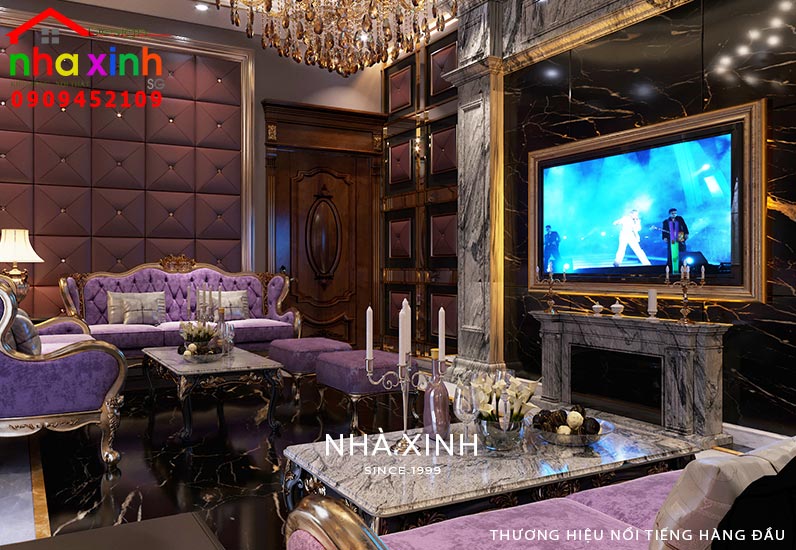Nội thất phòng karaoke sang trọng
