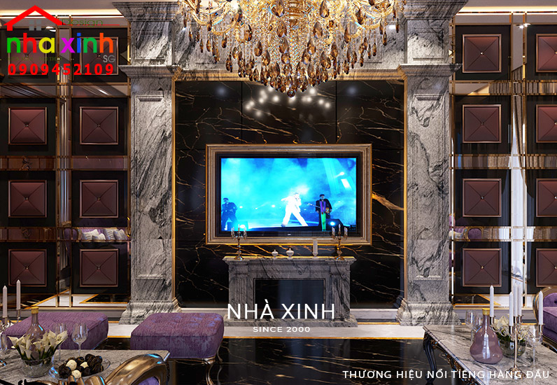Nội thất phòng karaoke sang trọng