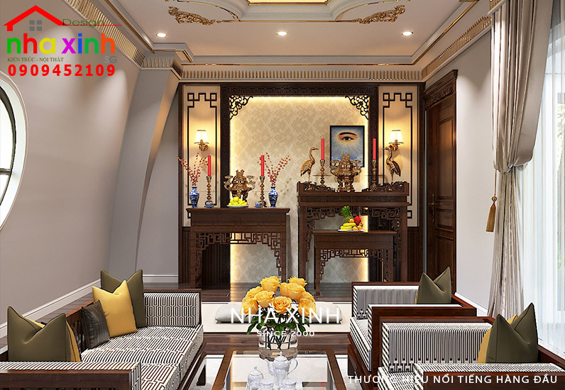 Thiết kế nội thất phòng thờ