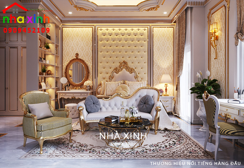 Thiết kế nội thất phòng ngủ + WC master
