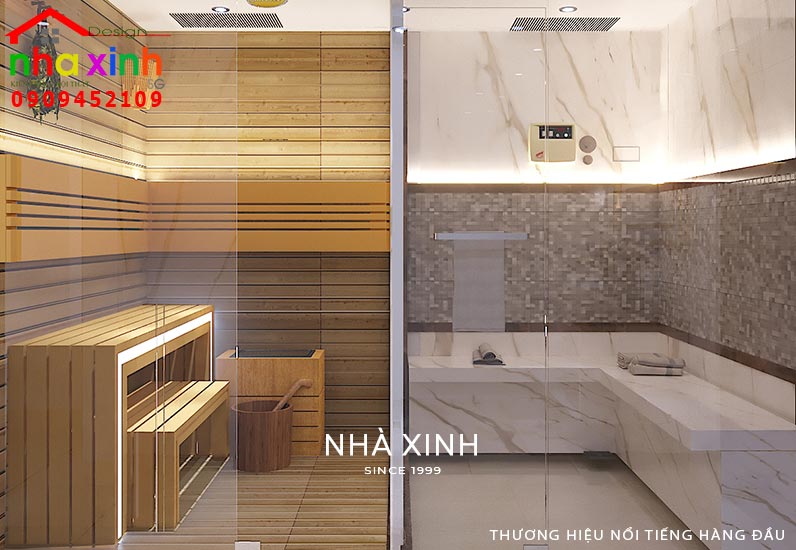 Phòng tắm bên trong phòng ngủ xa hoa 