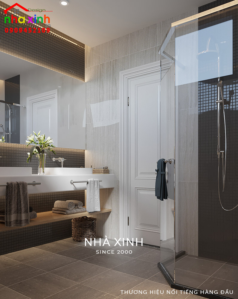 Thiết kế nội thất không gian phòng WC