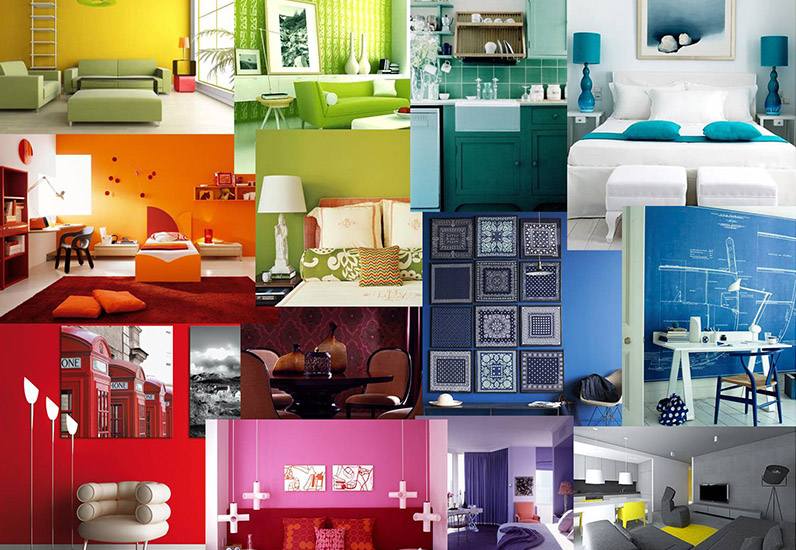 Thiết kế không gian sống với đa dạng màu sắc