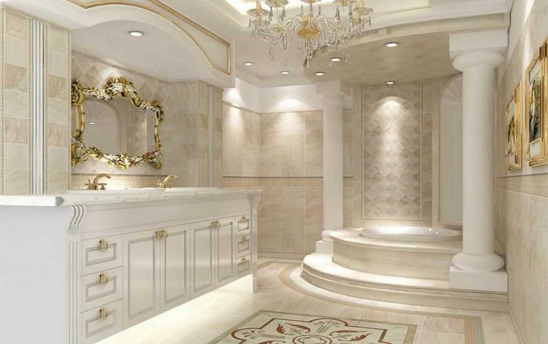 Phòng tắm biệt thự tân cổ điển đẳng cấp