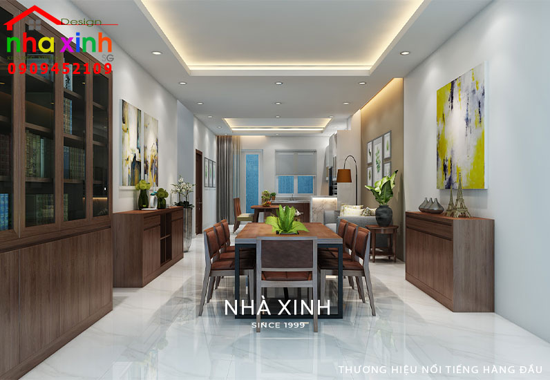 Thiết kế nội thất không gian bếp biệt thự hiện đại