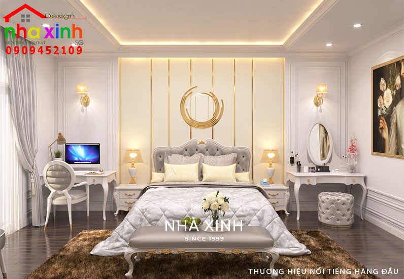 Thiết kế phòng ngủ cổ điển đẹp