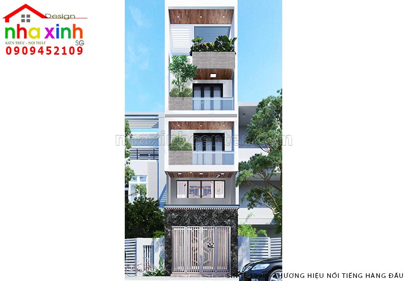 Mẫu thiết kế nhà phố đẹp anh Tuấn tại Phú Nhuận