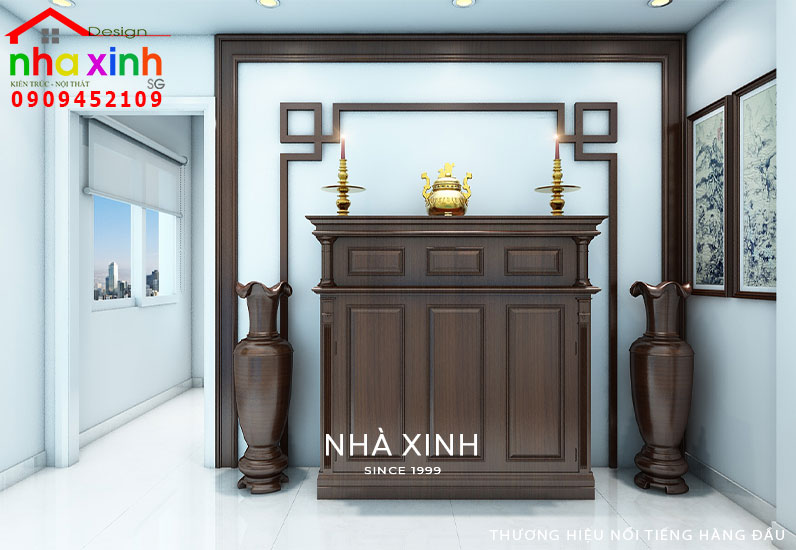 Thiết kế nội thất không gian phòng thờ