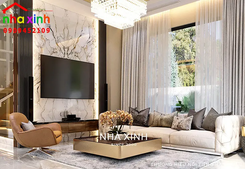 Thiết kế nội thất đẹp với sự kết hợp màu sắc hài hòa