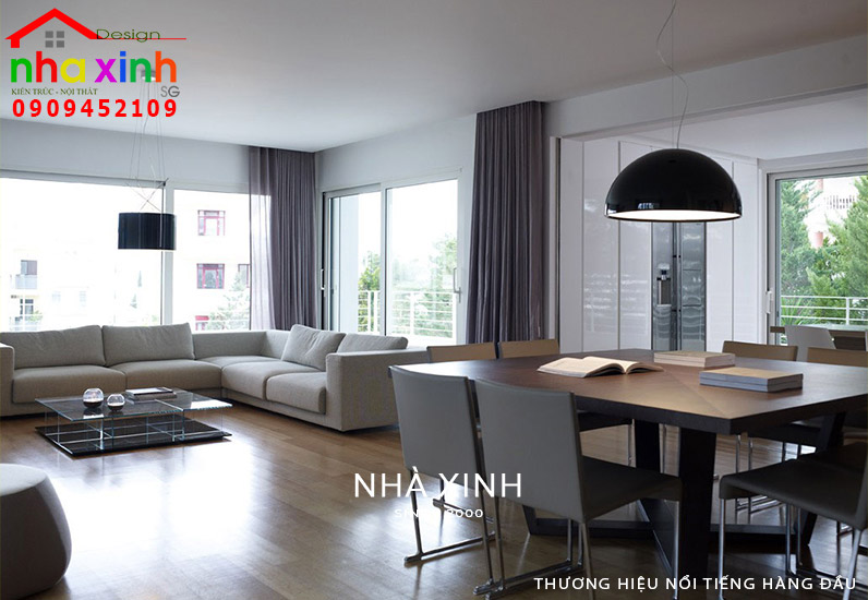 Mẫu phòng khách nội thất đẹp cho căn hộ chung cư