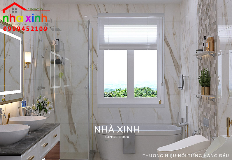 Thiết kế nội thất phòng WC được đề cao về công năng sử dụng