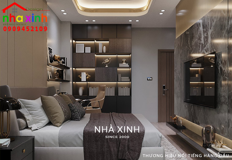 Thiết kế mang tính hiện đại thể hiện ở từng món đồ nội thất và cách trang trí