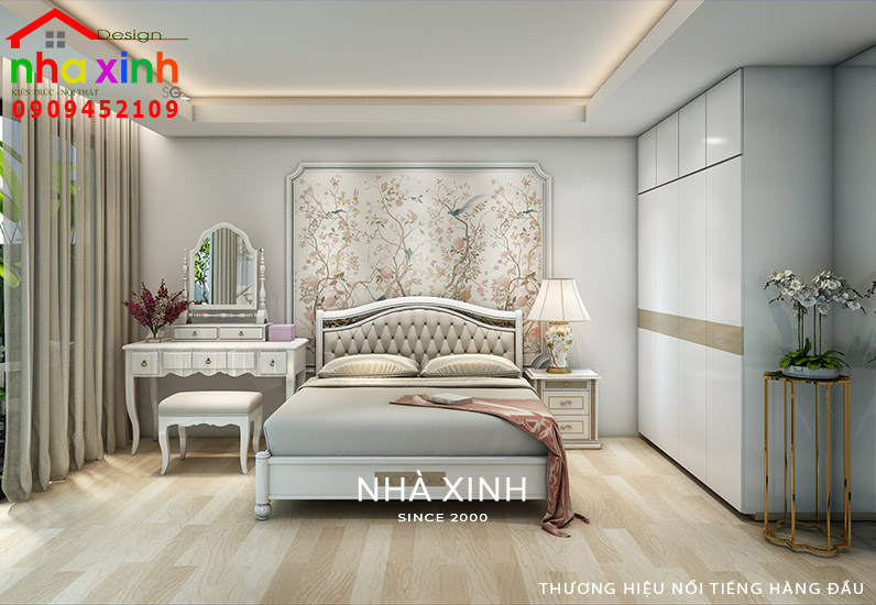 Mẫu thiết kế nội thất phòng ngủ thứ 2 đẹp thanh lịch view 01