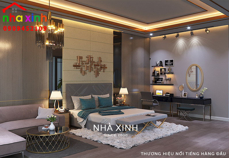 Nội thất được bày trí tiện nghi và hiện đại khẳng định đẳng cấp và vị thế của chủ nhân