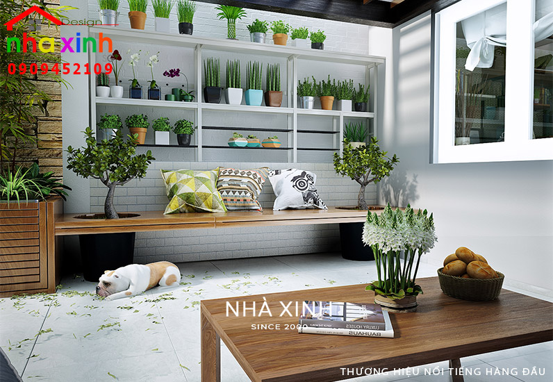Không gian phòng làm việc được bày trí tiện nghi và sang trọng