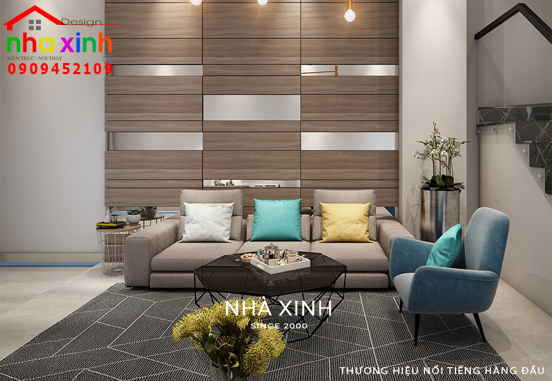 Đường nét thiết kế đơn giản nhưng gây ấn tượng bởi cách lựa chọn màu sắc và chất liệu nội thất