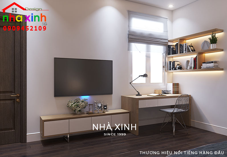 Các khu vực chức năng được tích hợp tạo nên sự tiện nghi cho phòng ngủ thứ 4 view 02