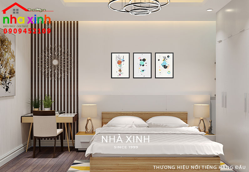 Nội thất phòng ngủ thứ 3 mang vẻ đẹp thanh lịch và tinh tế