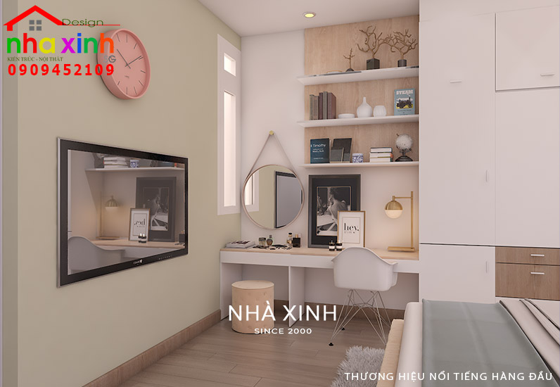 Thiết kế nội thất giản đơn nhưng đầy đủ công năng đáp ứng nhu cầu sinh hoạt