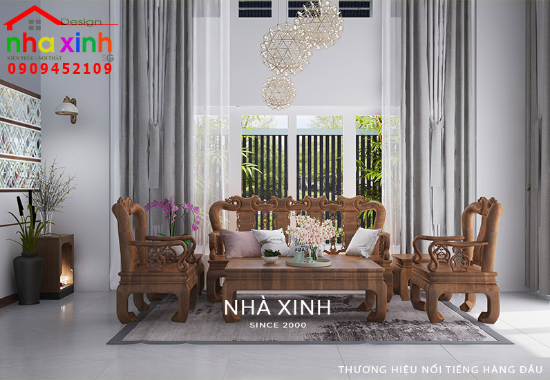 Thiết kế nội thất gỗ kết hợp không gian mở giúp nâng tầm đẳng cấp cho nội thất nhà phố phong cách hiện đại