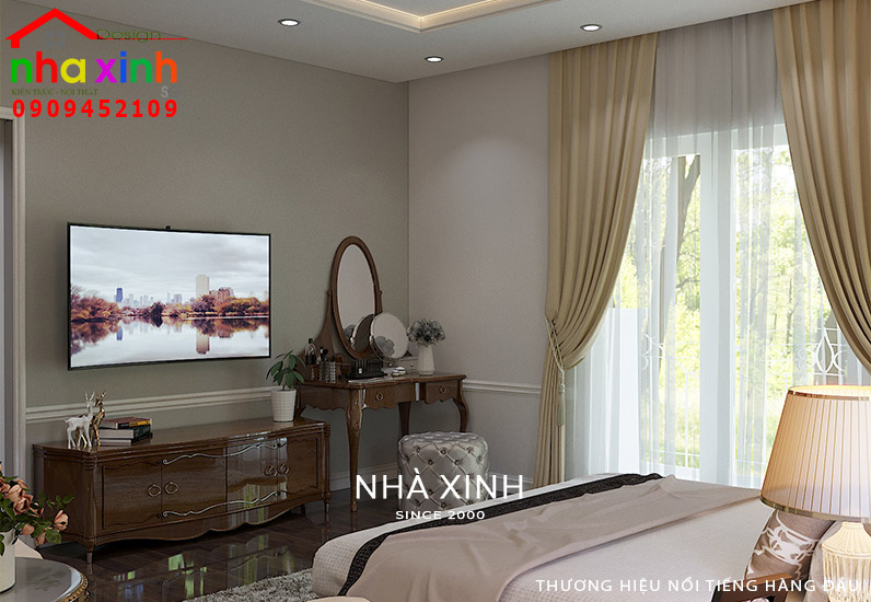 Nội thất gỗ có thiết kế tân cổ điển mềm mại và uyển chuyển 