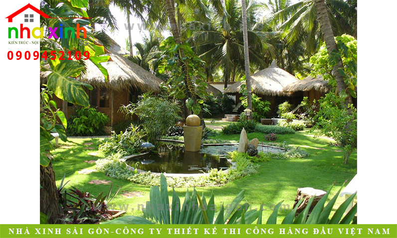 choi trong san vuon