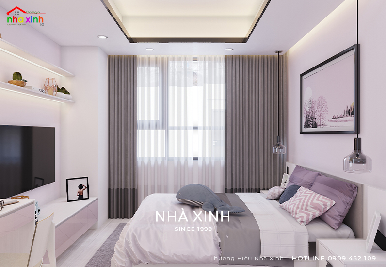 Thiết kế nội thất phòng ngủ master chung cư cao cấp view 04