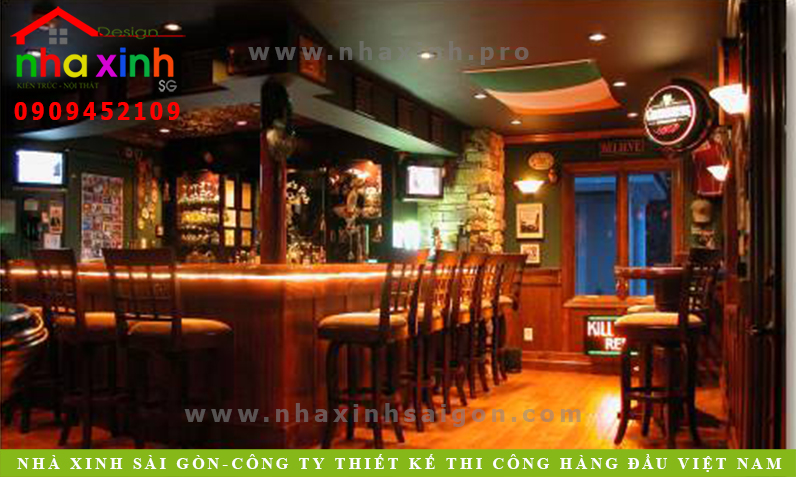 bar cafe phong cach my