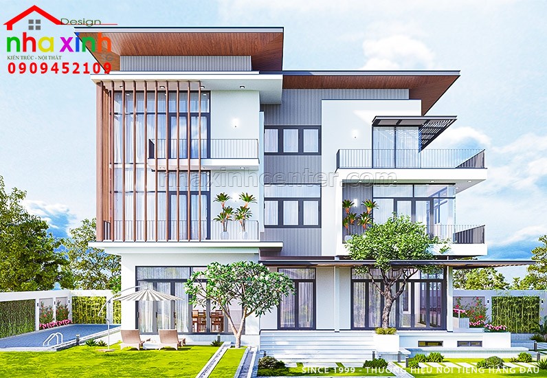 BT2- 92317 VẺ ĐẸP KHÓ CƯỠNG CỦA MẪU BIỆT THỰ HIỆN ĐẠI 4 PHÒNG NGỦ - kiến  trúc xây dựng Nhà Phương Đông | kiến trúc xây dựng Nhà Phương Đông