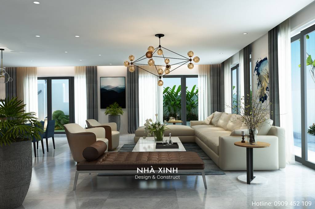 Mẫu Nội Thất Biệt Thự Có Hồ Bơi Sân Thượng | Chị Phương | Vũng Tàu | NT-186