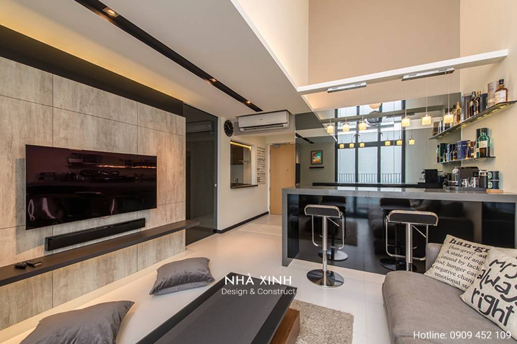 Nội Thất Căn Hộ Novaland 55m2 1 Phòng Ngủ | NT-158