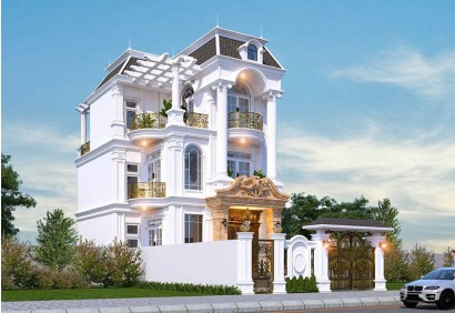 Mẫu Nhà Biệt Thự 3 Tầng Tân Cổ Điển Nên Tham Khảo 