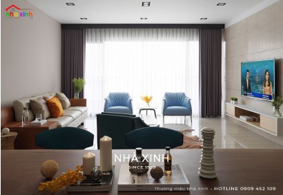 Mẫu Nội Thất Phòng Khách Căn Hộ Cao Cấp 1,3 Tỷ | NT-113