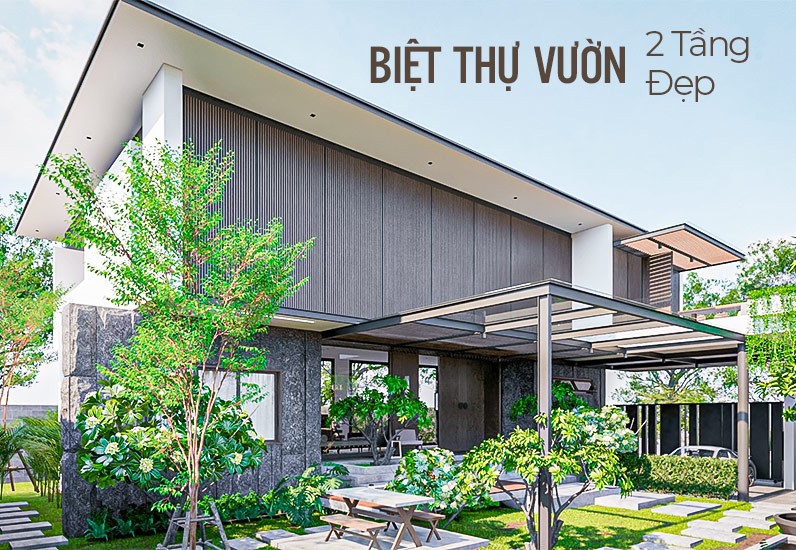 15+ Mẫu Biệt Thự Vườn 2 Tầng Đẹp 