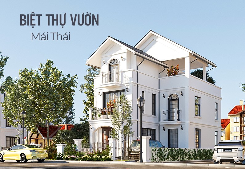 Những Mẫu Biệt Thự Vườn Mái Thái Xanh Mát Mắt