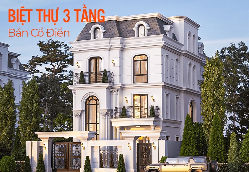 Mẫu biệt thự bán cổ điển